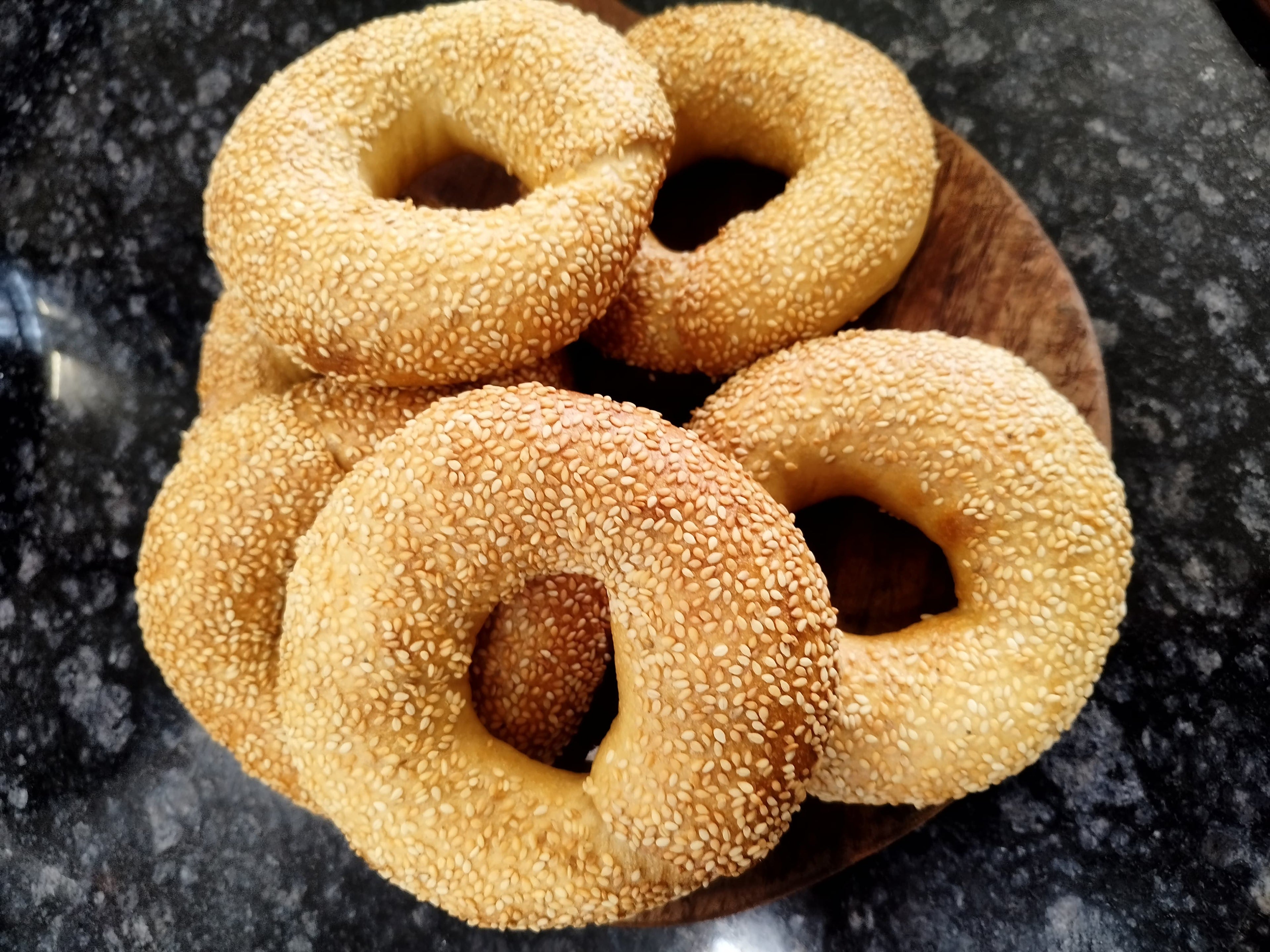 Freshly baked healthy bagels – soft, chewy, and golden brown