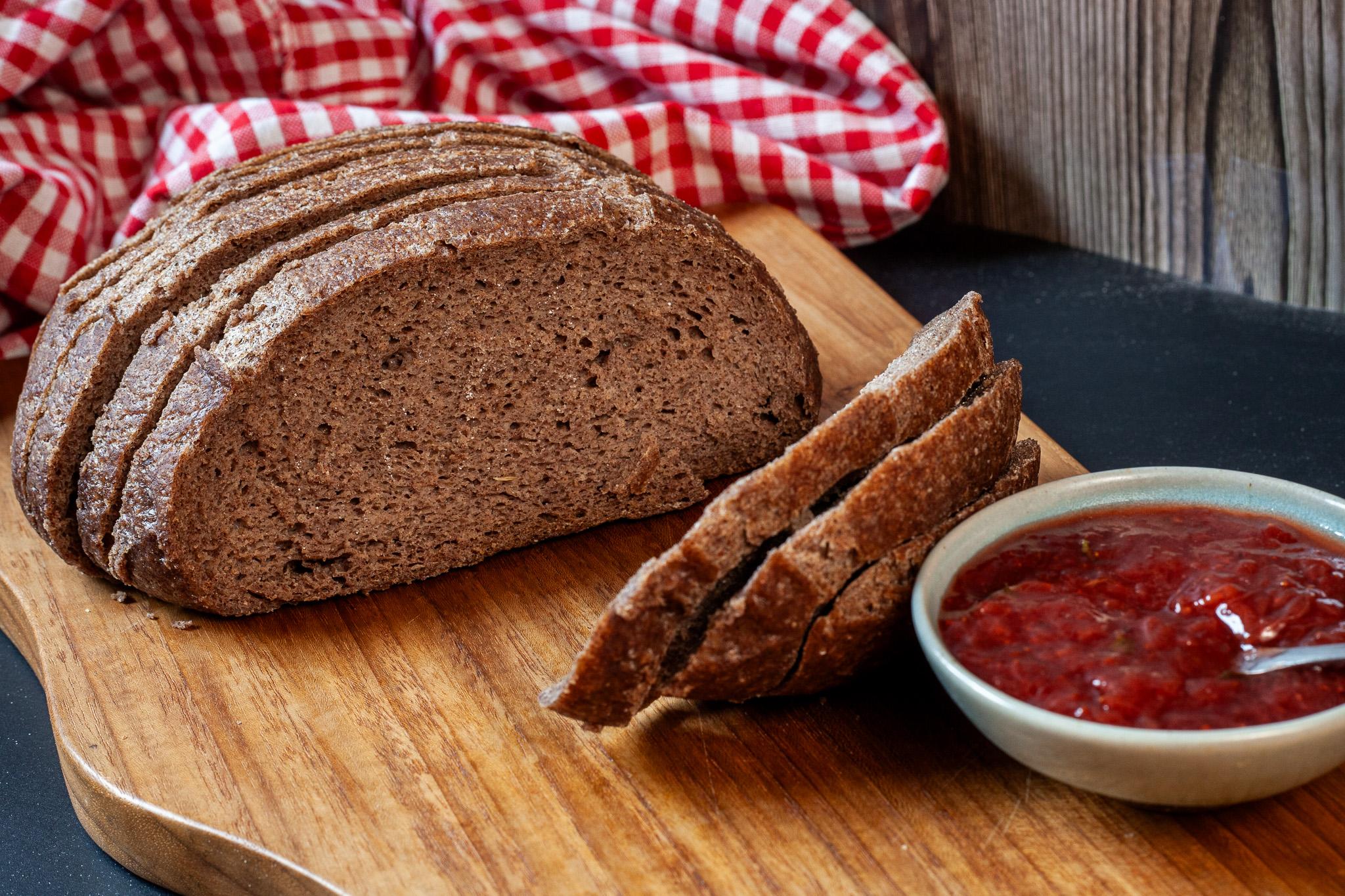 Artisan gluten-free sourdough bread made with natural fermentation