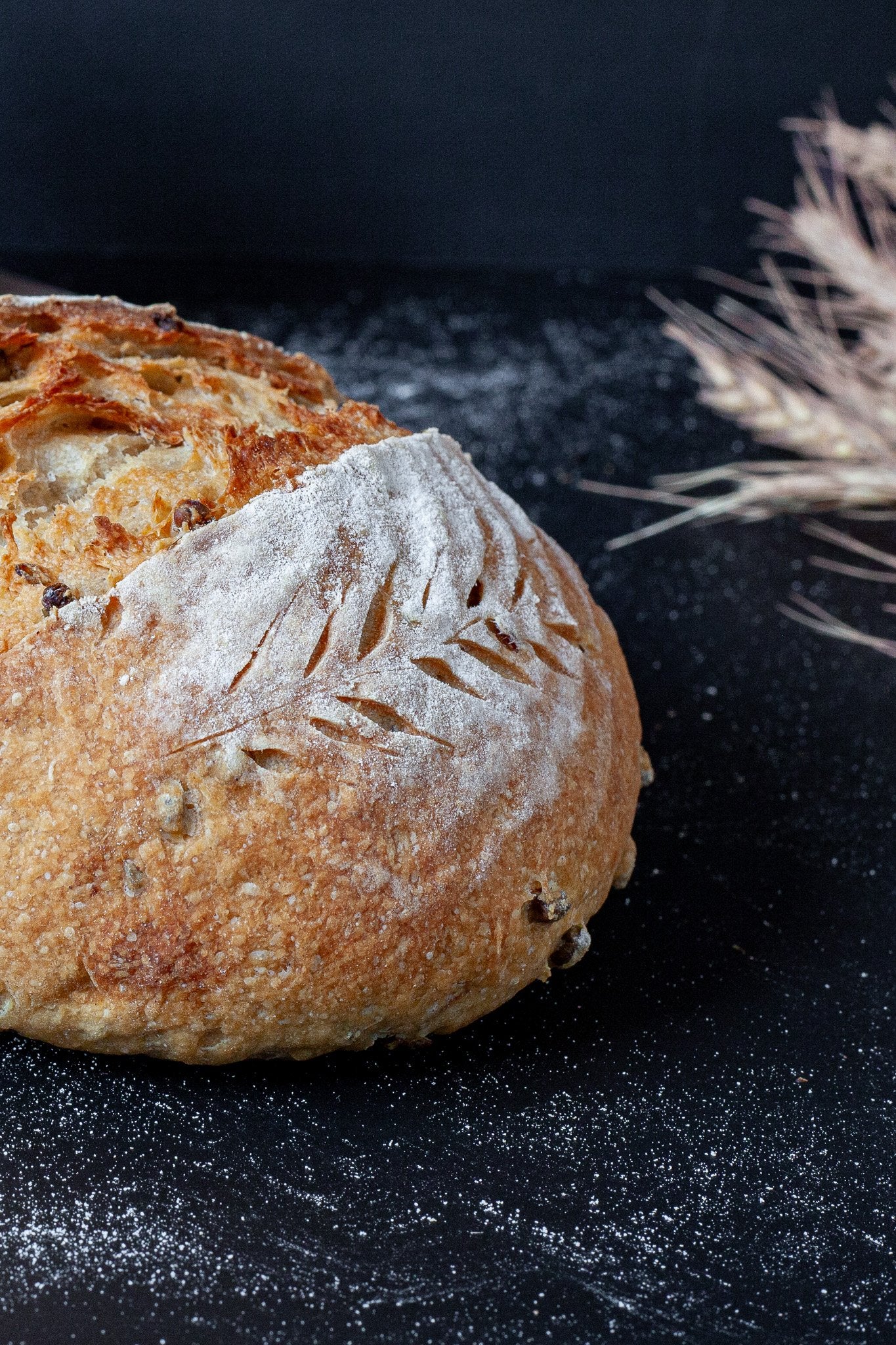 Freshly baked Sprouted Lentil Sourdough, perfect for healthy meals.