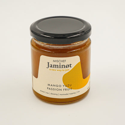 Mango Yuzu Passionfruit Jaminot – tropical jam-filled artisan cookie by Mischef